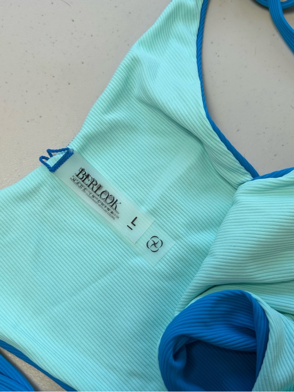 Berlook Blue Bikini Bottom Large Reversible New - Picture 4 of 10